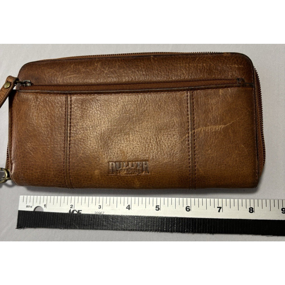Duluth Lifetime Leather Brown Wallet Wristlet Card Holder Zip Around - Picture 6 of 7